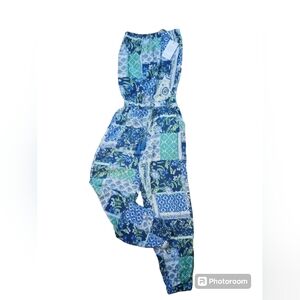NWT Blue Island Beach strapless floral jumpsuit.  Size XS.